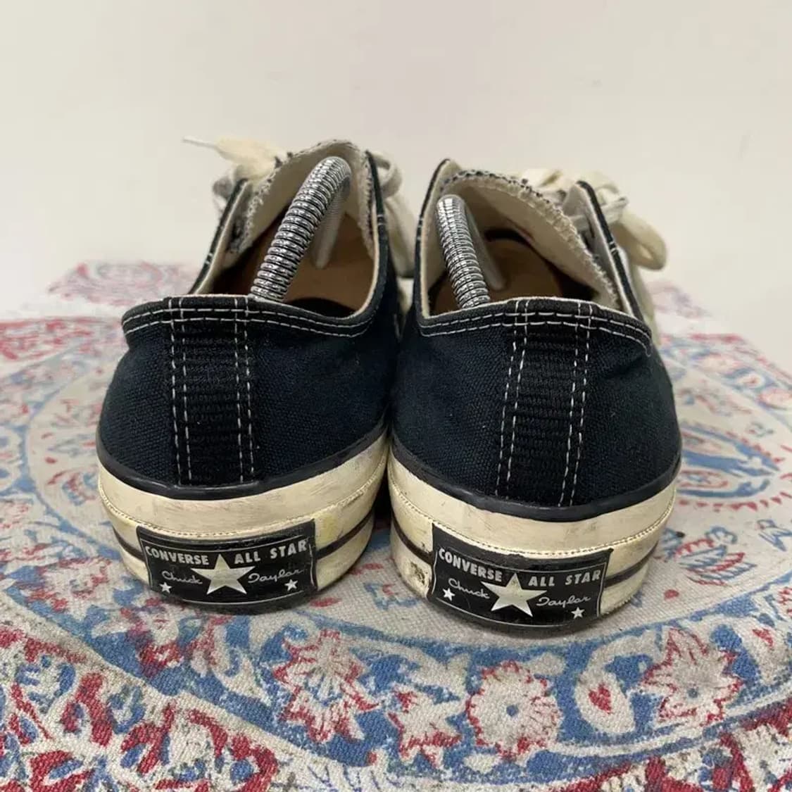 컨버스 척 70 로우 블랙 스니커즈 신발 265 E01383 상품이미지2