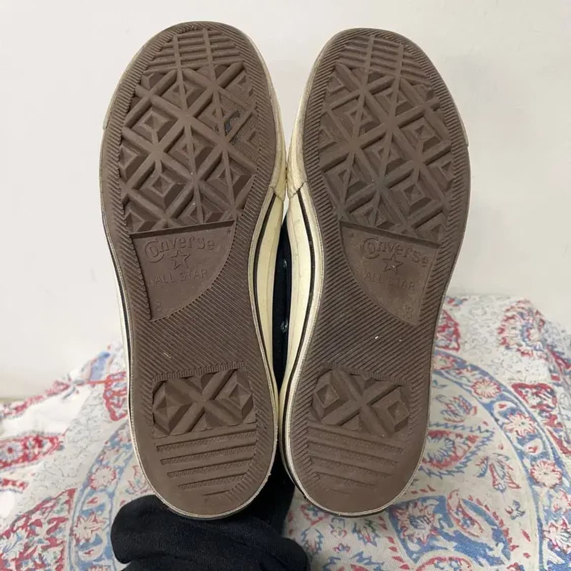 컨버스 척 70 로우 블랙 스니커즈 신발 265 E01383 상품이미지4