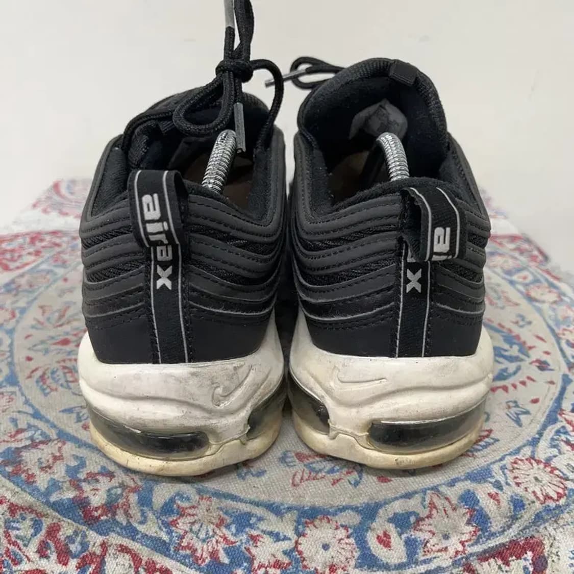 나이키 에어맥스 97 검흰 운동화 스니커즈 275 E01384 상품이미지2