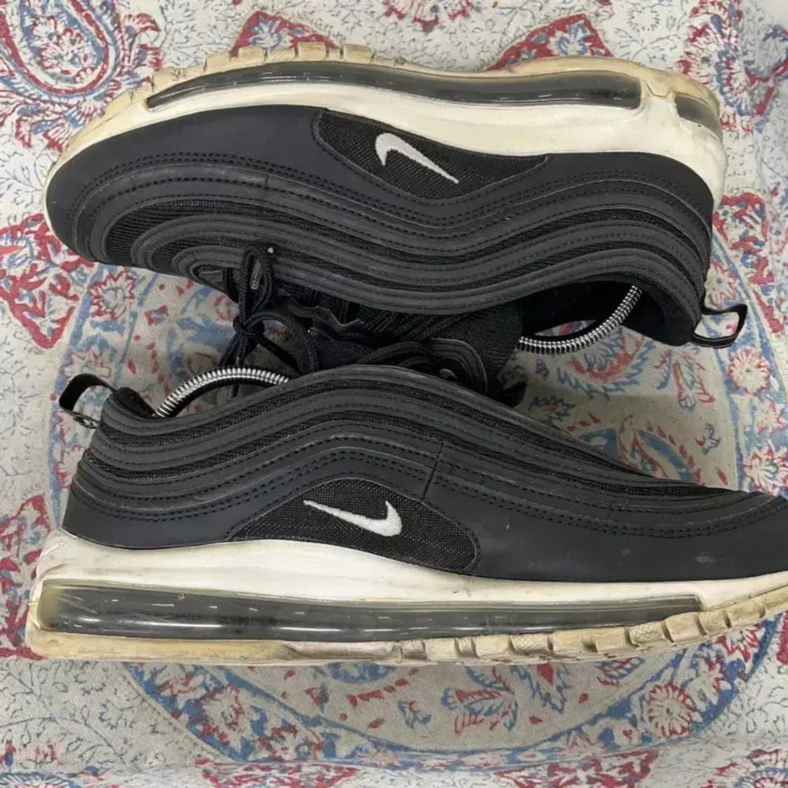 나이키 에어맥스 97 검흰 운동화 스니커즈 275 E01384 상품이미지3
