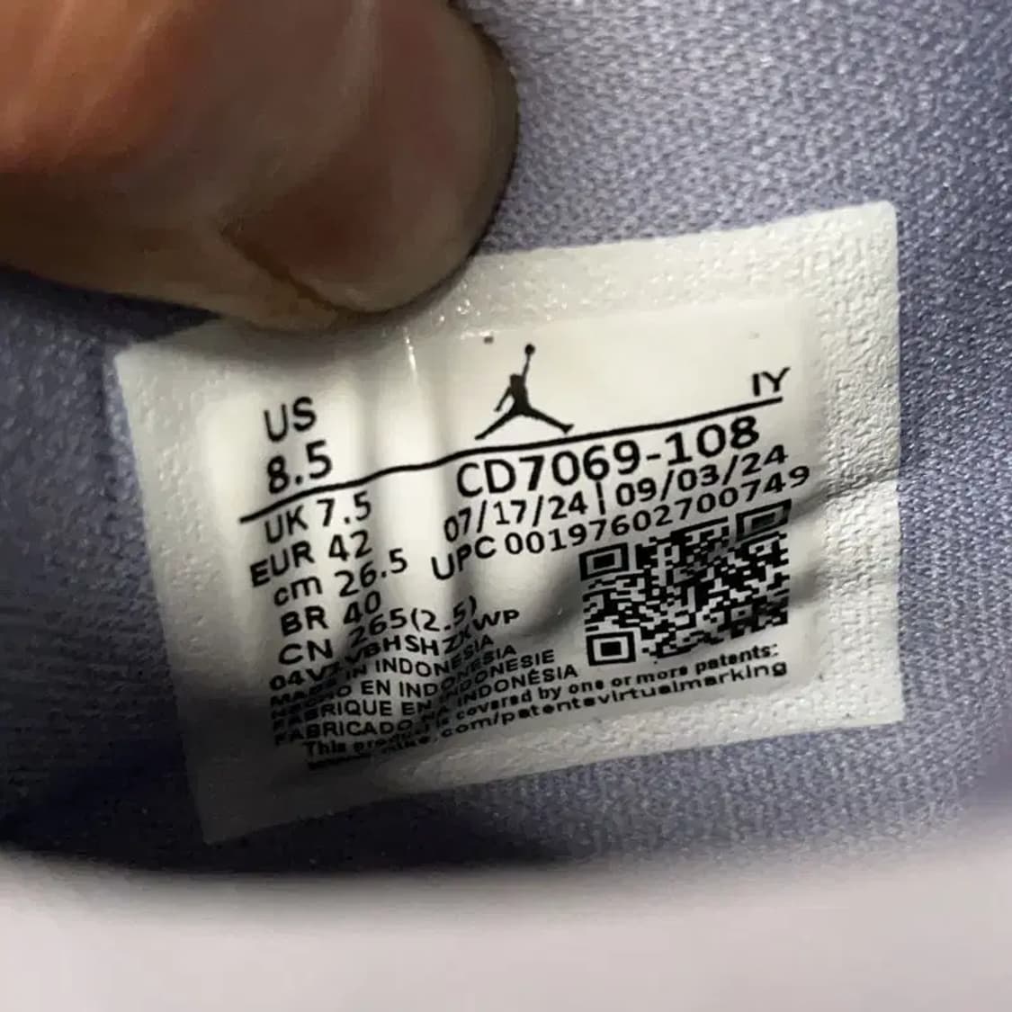 나이키 에어 조던 레거시 312 로우 스니커즈 265 E01391 상품이미지5