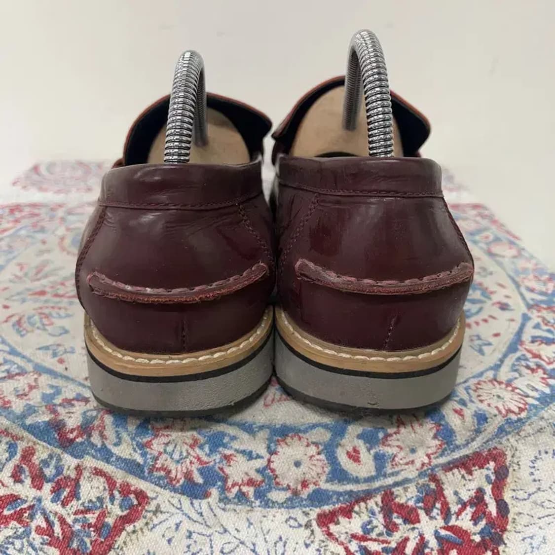 살바토레페레가모 버건디 남자 정장구두 41 E01393 상품이미지2