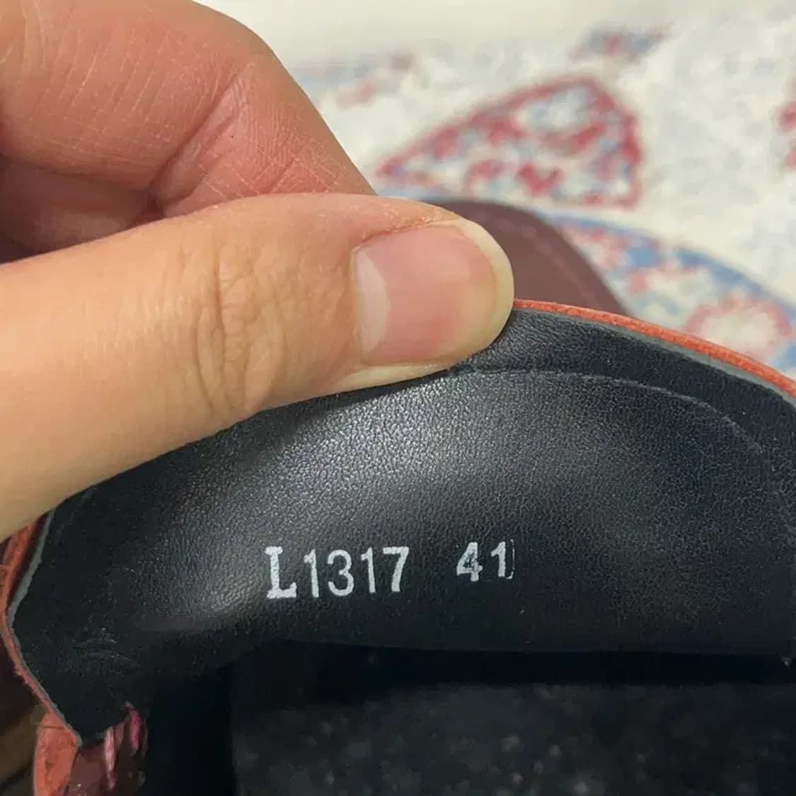 살바토레페레가모 버건디 남자 정장구두 41 E01393 상품이미지6