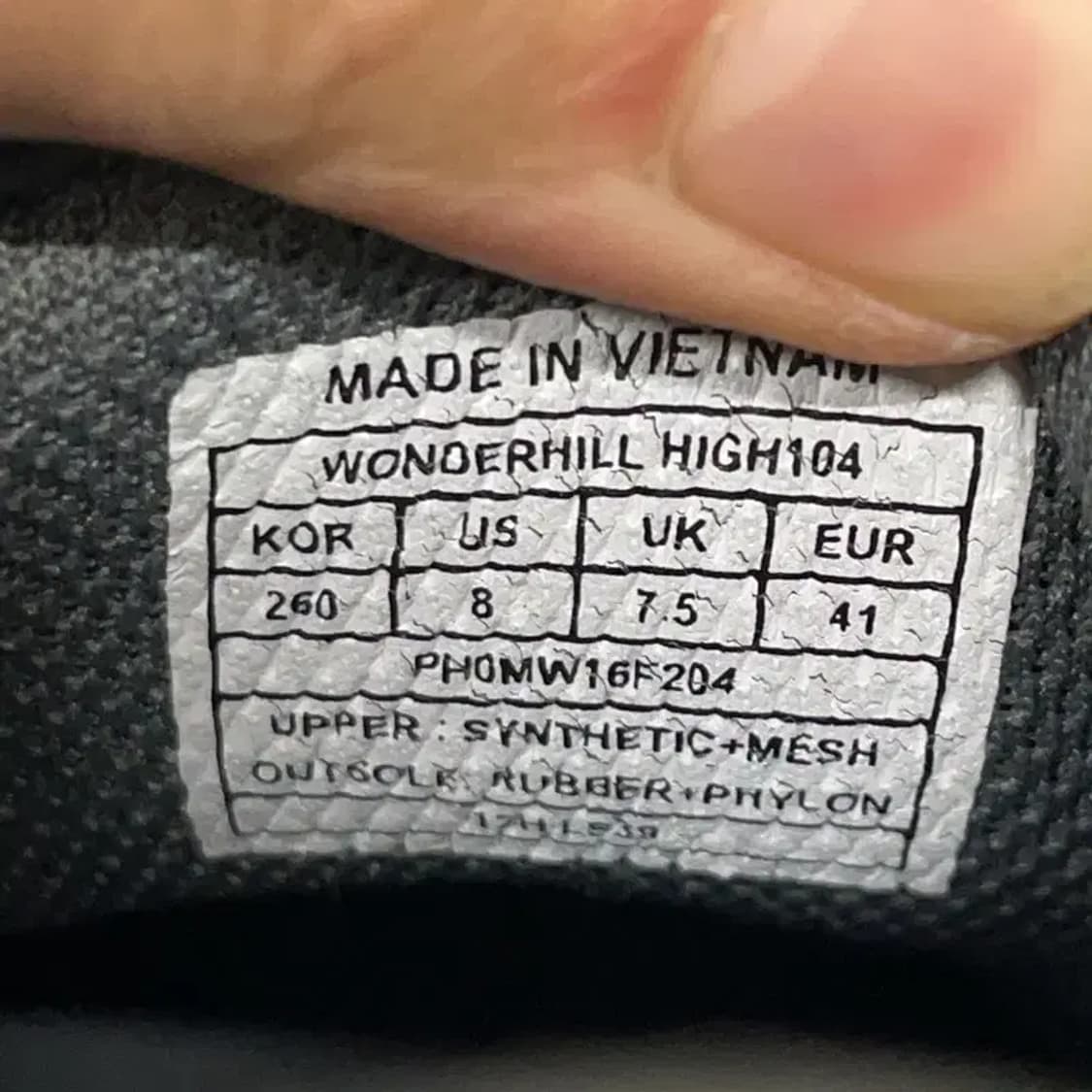 프로스펙스 원더힐 하이 워킹화 운동화 260 E01397 상품이미지5