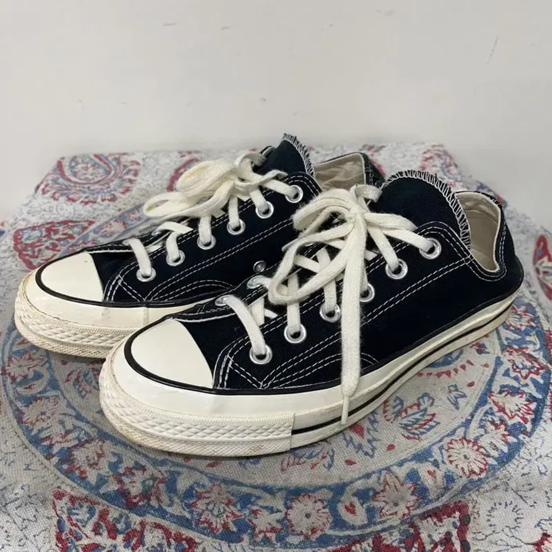 컨버스 척 70 클래식 블랙 스니커즈 로우 신발 245 E01426 상품이미지1