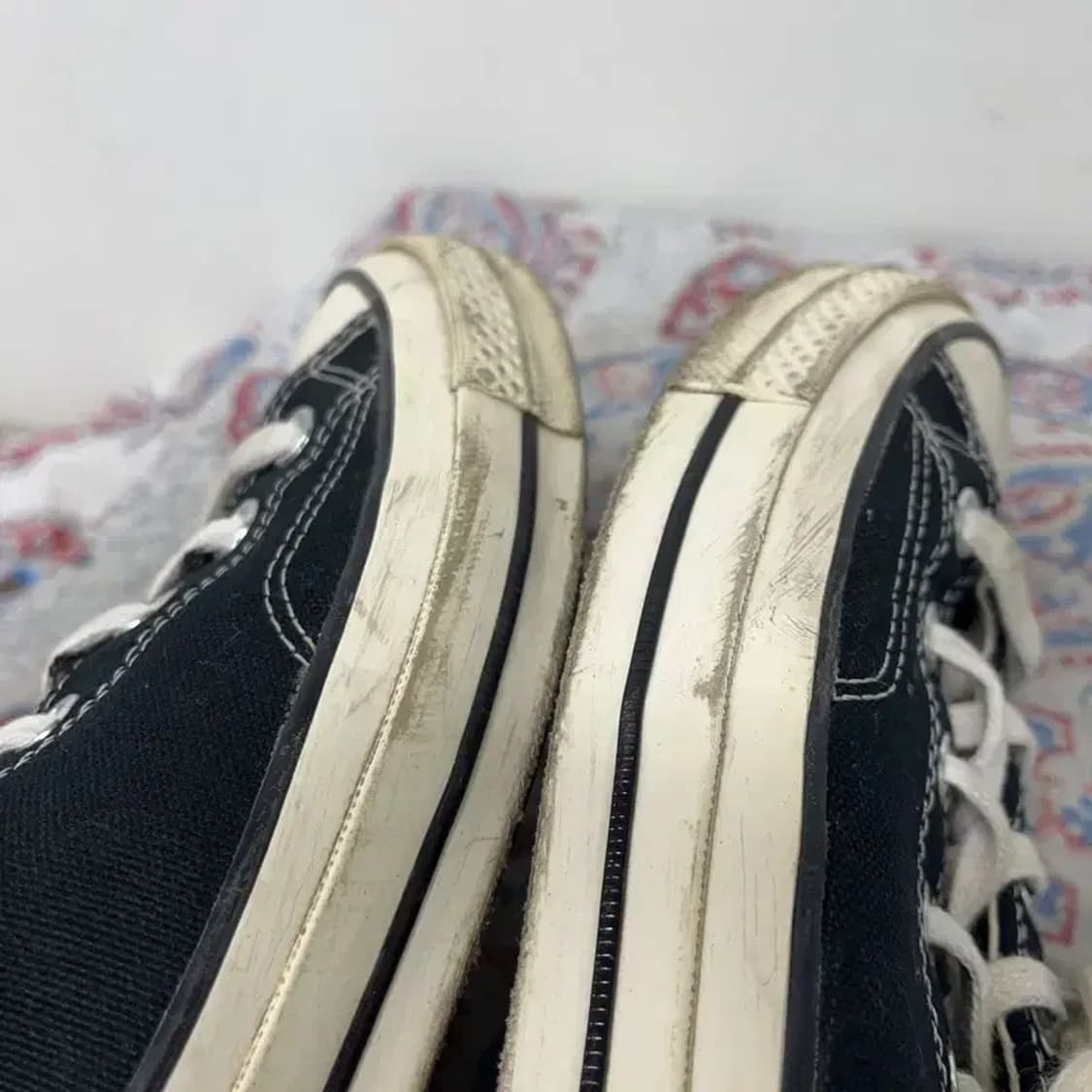 컨버스 척 70 클래식 블랙 스니커즈 로우 신발 265 E01427 상품이미지6