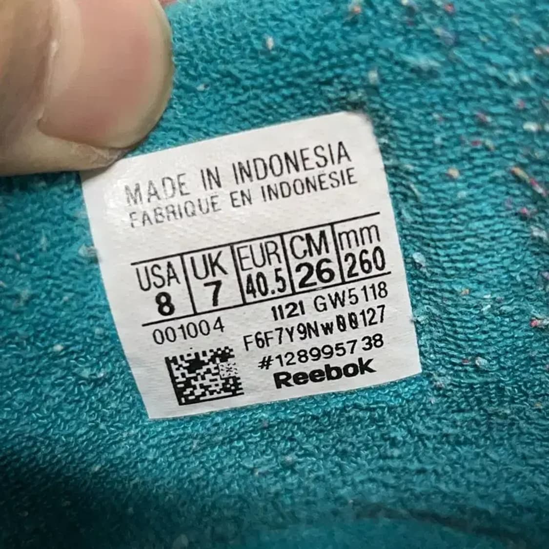 리복 LT 코트 블루 스니커즈 신발 260 E01461 상품이미지6