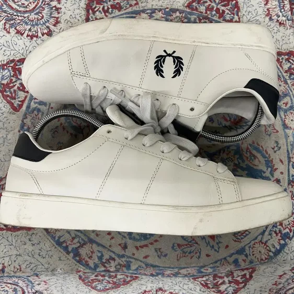 프레드페리 스펜서 레더 스니커즈 단화 신발 UK7 E01464 상품이미지3