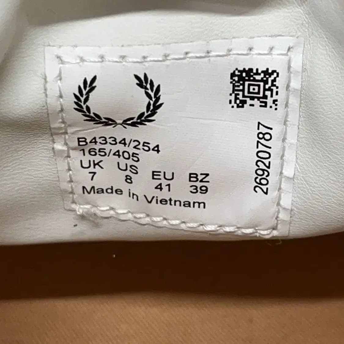 프레드페리 스펜서 레더 스니커즈 단화 신발 UK7 E01464 상품이미지5