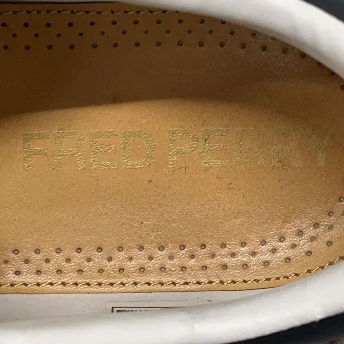 프레드페리 스펜서 레더 스니커즈 단화 신발 UK7 E01464 상품이미지6