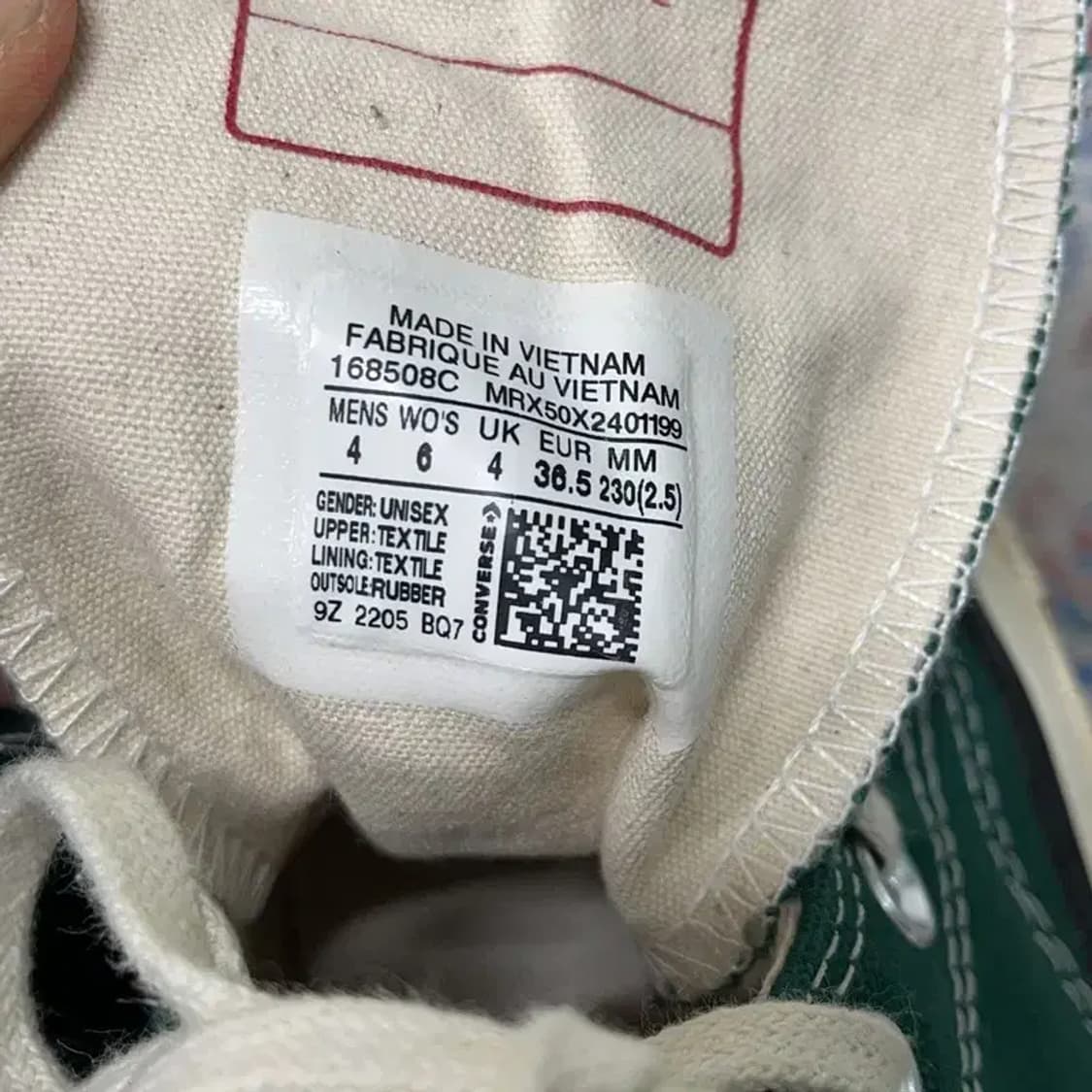 컨버스 척70 캔버스 하이 미드나잇 클로버 스니커즈 230 E01469 상품이미지5