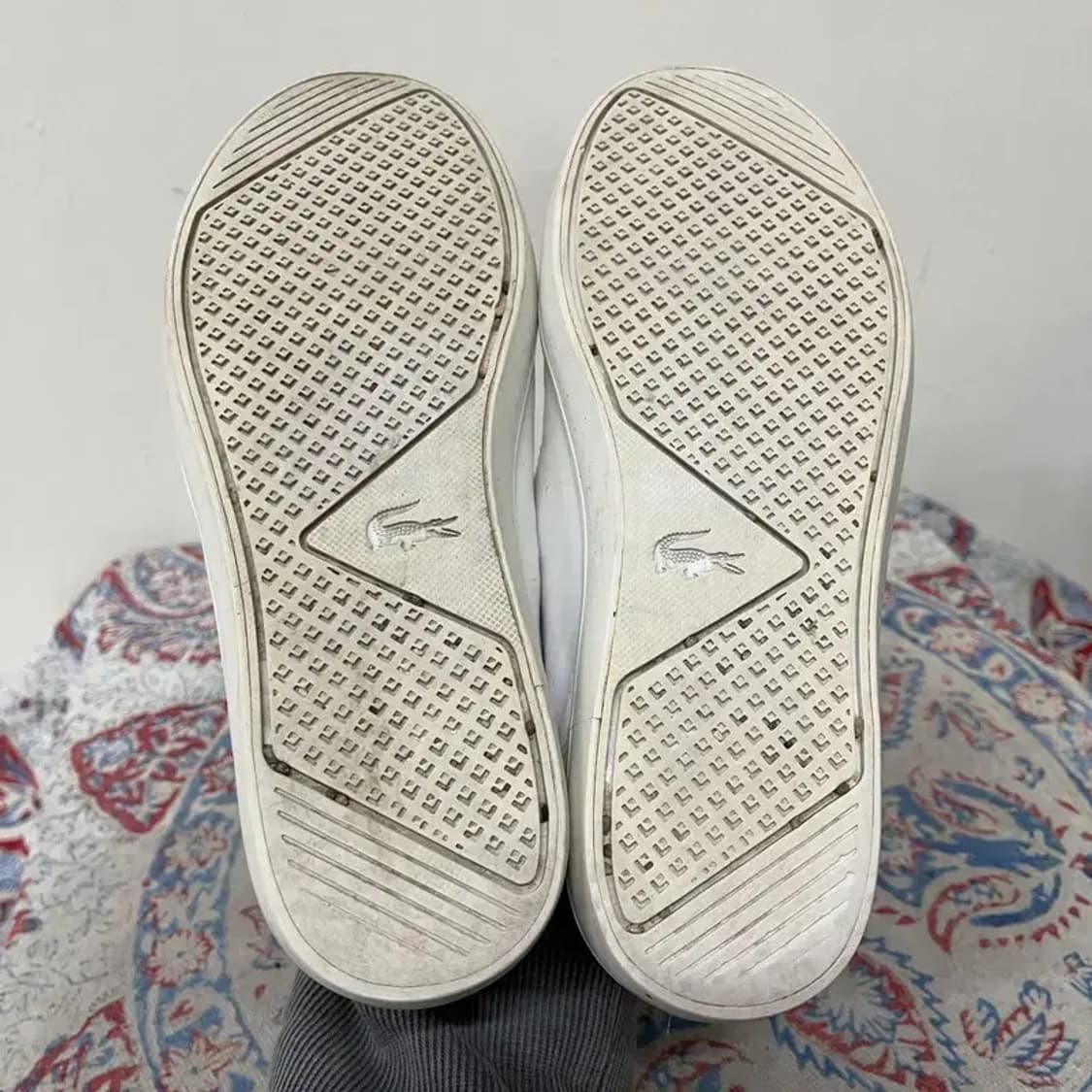 라코스테 스트레이트세트 레더 스니커즈 단화 UK3 E01481 상품이미지4