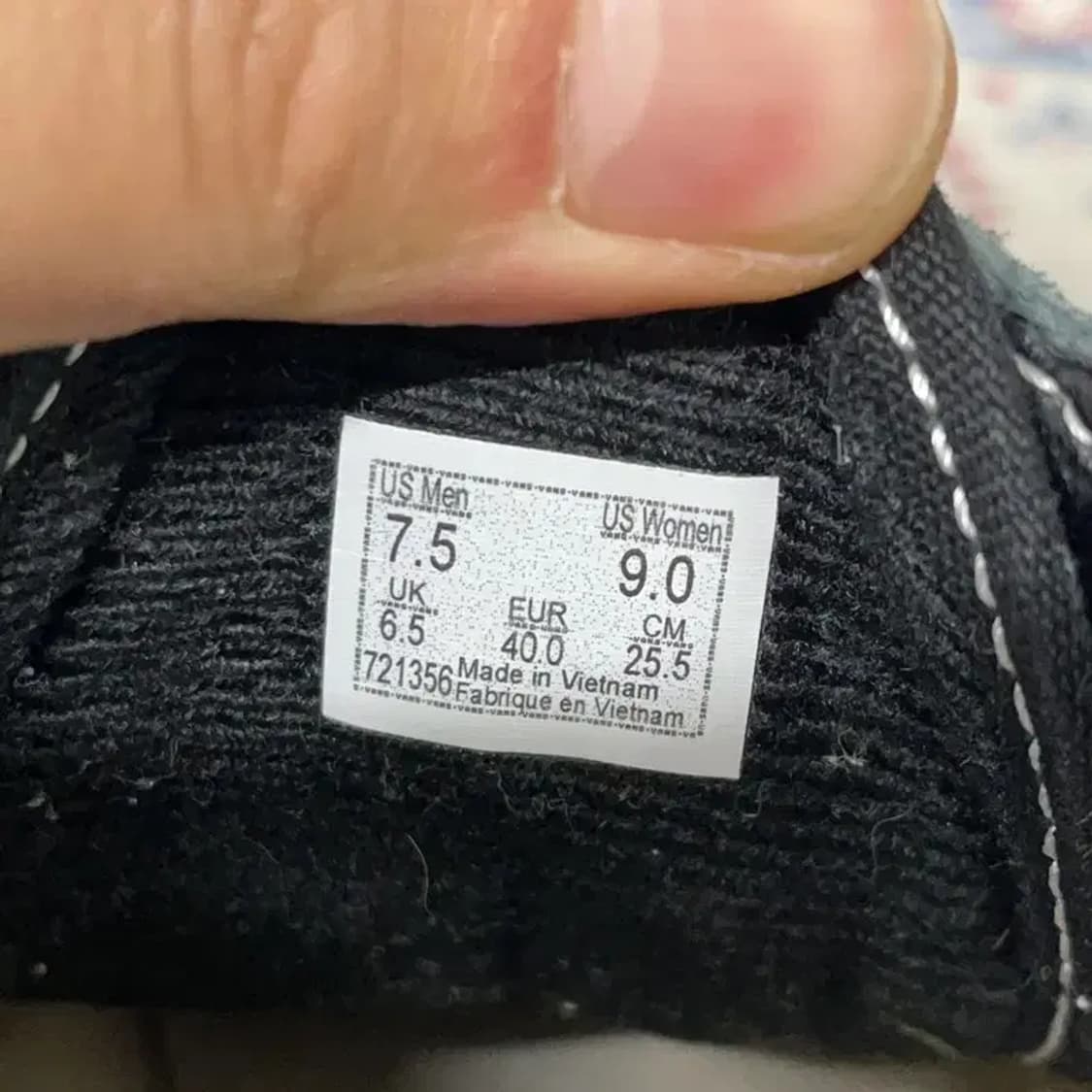 반스 올드스쿨 블랙 스니커즈 신발 255 E01488 상품이미지5