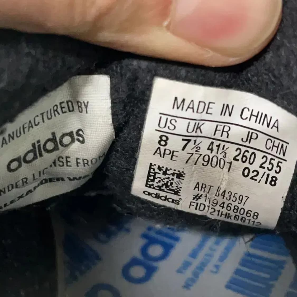 아디다스 x 알렉산더왕 리이슈 런 스니커즈 운동화 260 E01506 상품이미지5