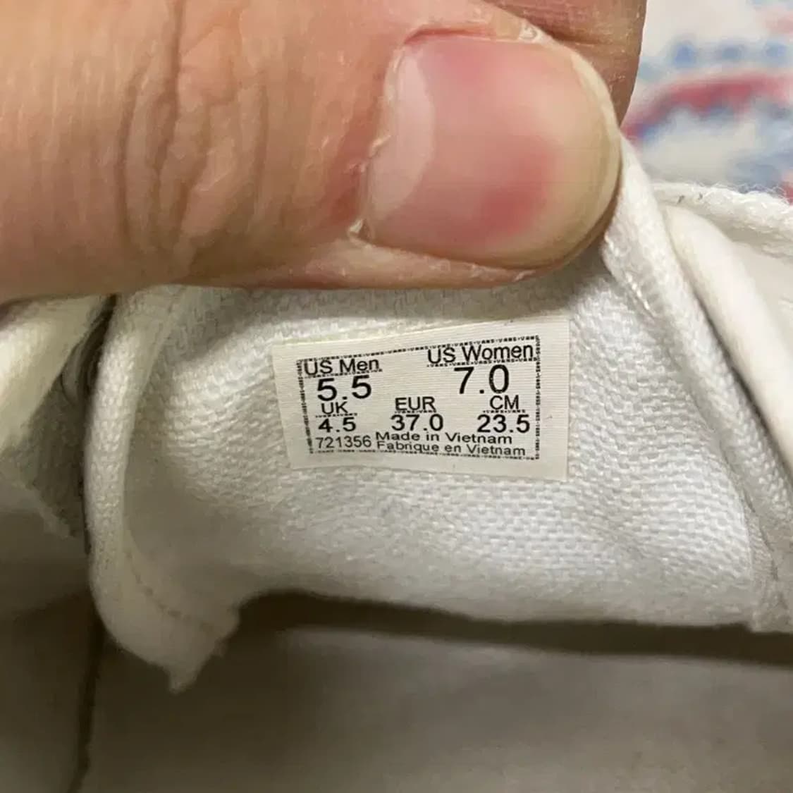 반스 클래식 어센틱 화이트 스니커즈 235 E01526 상품이미지5