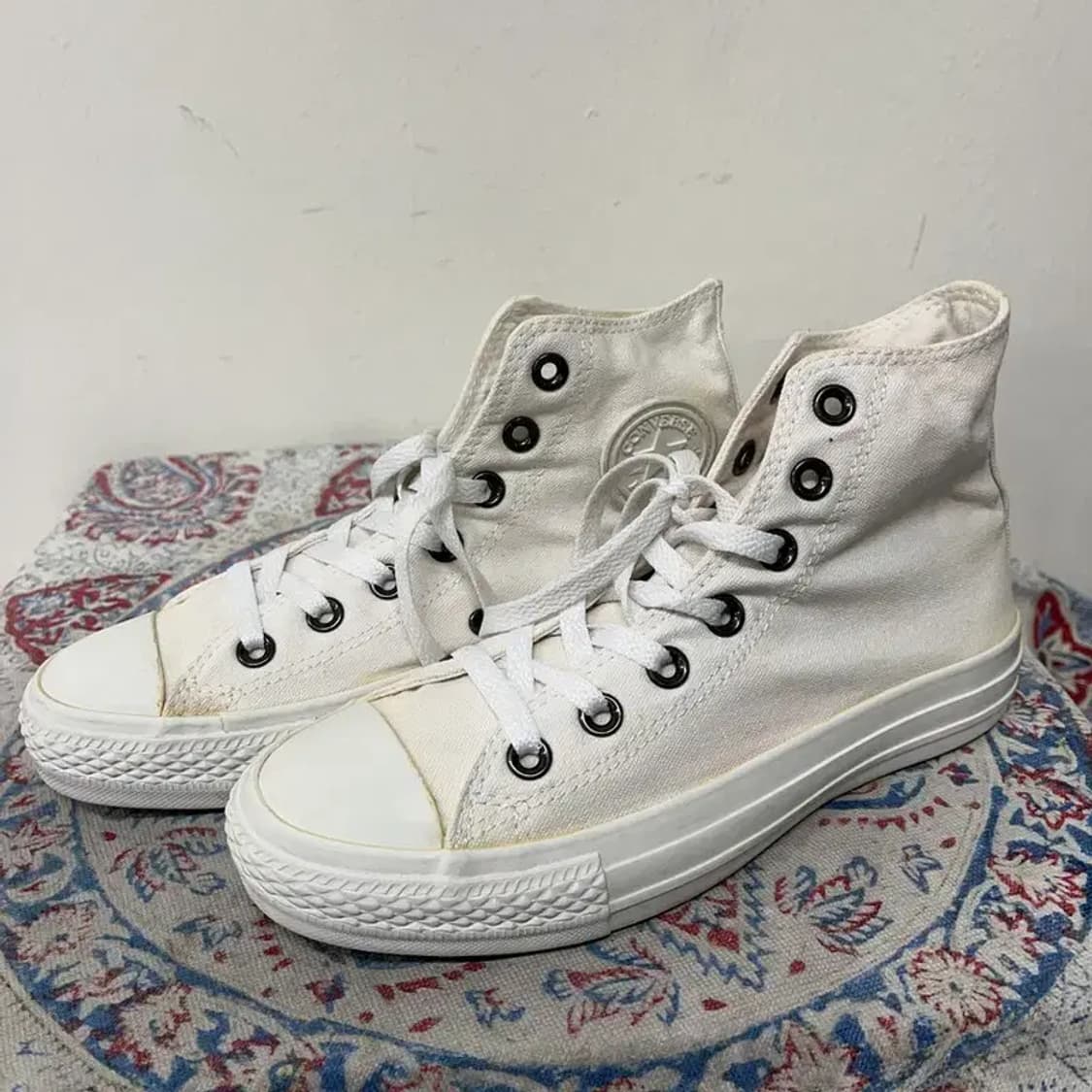 컨버스 올스타 하이탑 화이트 스니커즈 230 E01541 상품이미지1