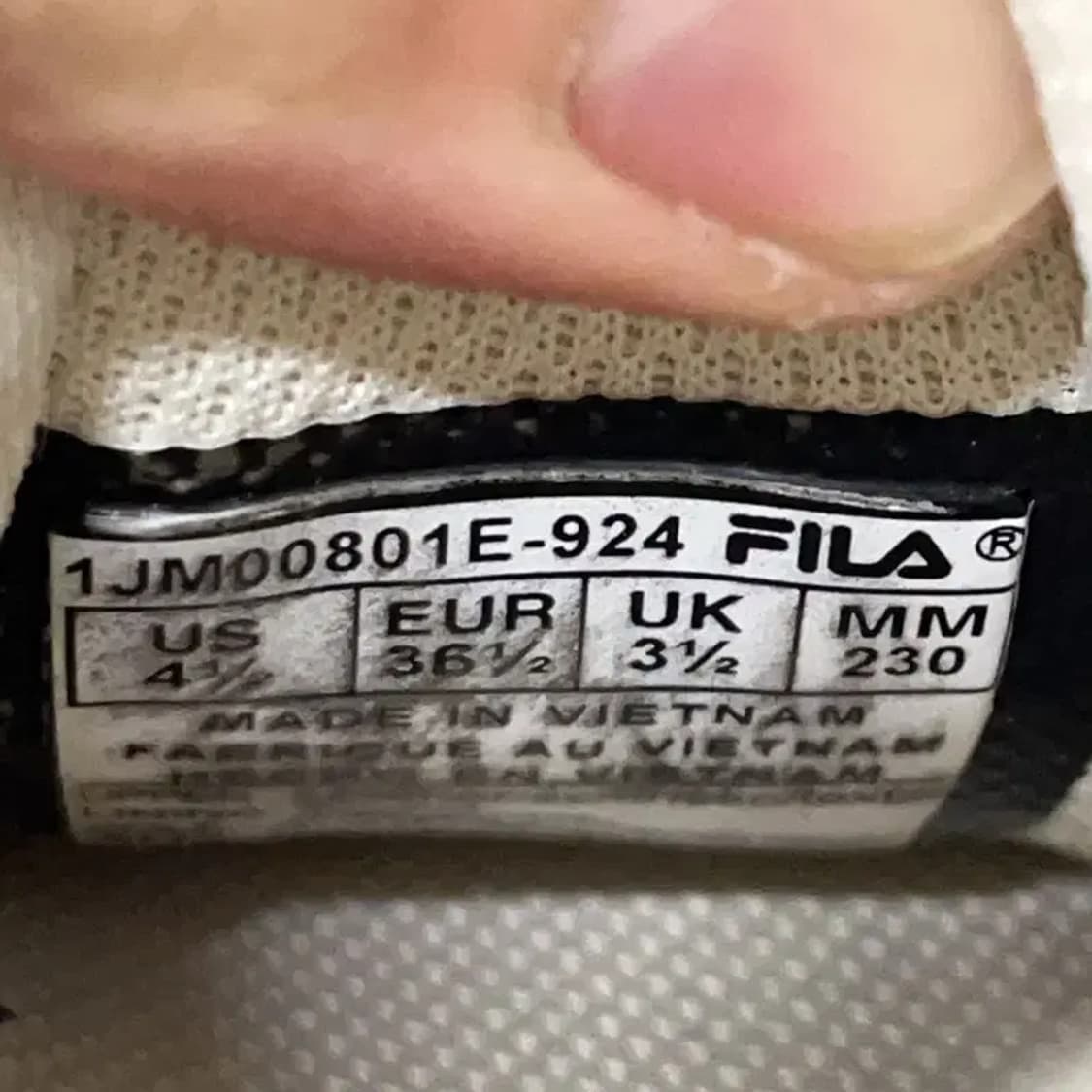 필라 오크먼트 TR 스니커즈 운동화 230 E01618 상품이미지5