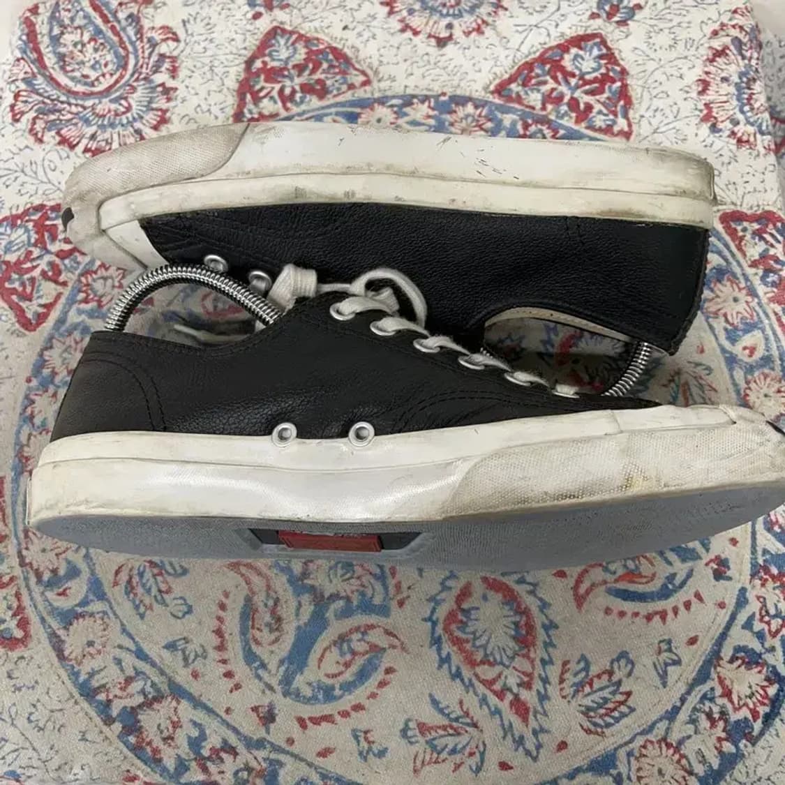 컨버스 잭퍼셀 레더 로우 블랙 스니커즈 245 E01647 상품이미지3