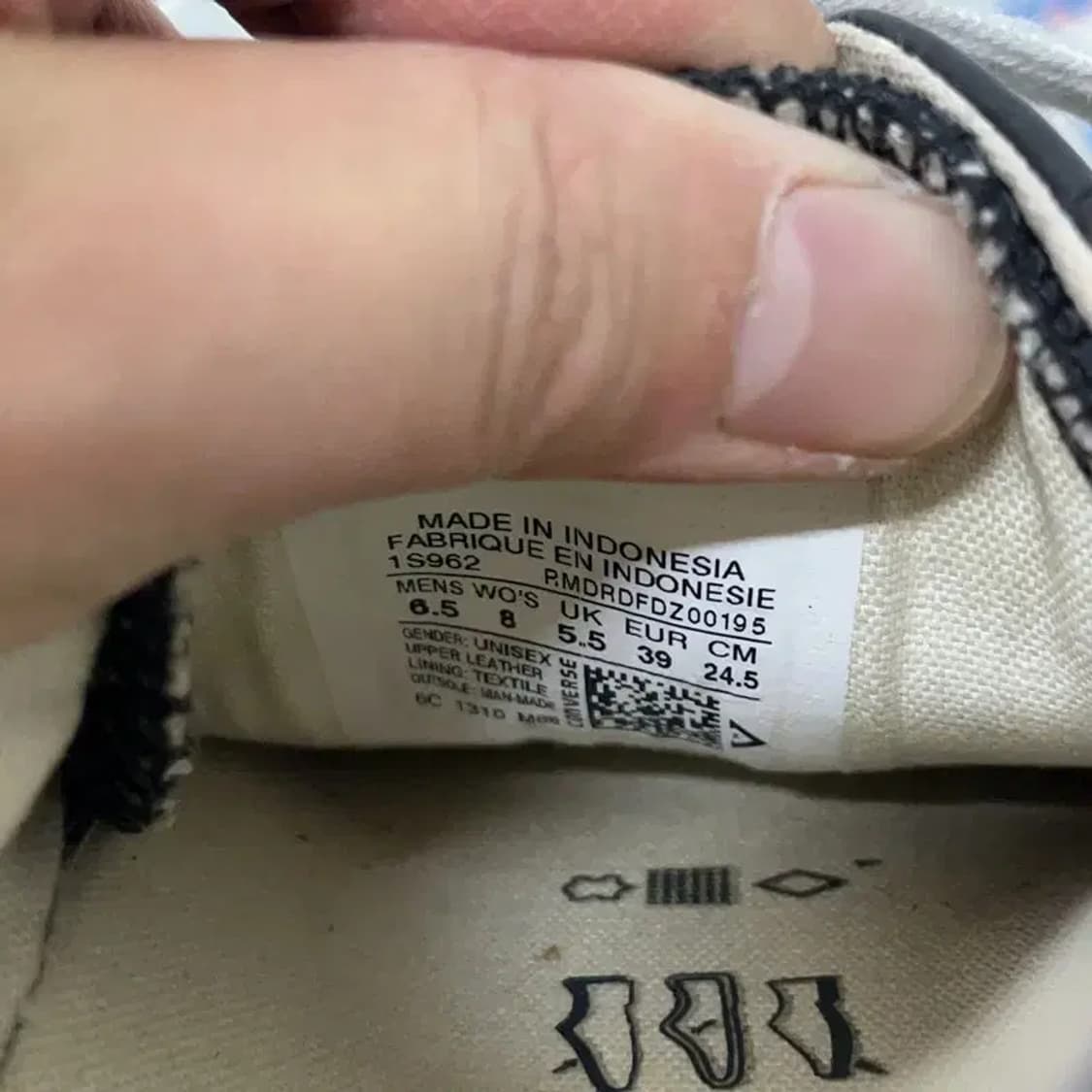 컨버스 잭퍼셀 레더 로우 블랙 스니커즈 245 E01647 상품이미지5