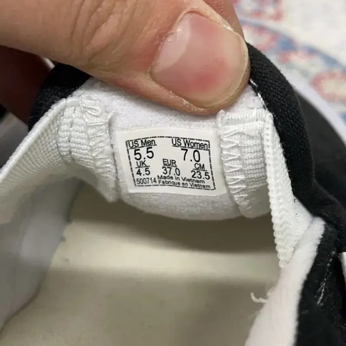 반스 뉴 슬립온 스니커즈 블랙 신발 235 E01652 상품이미지5