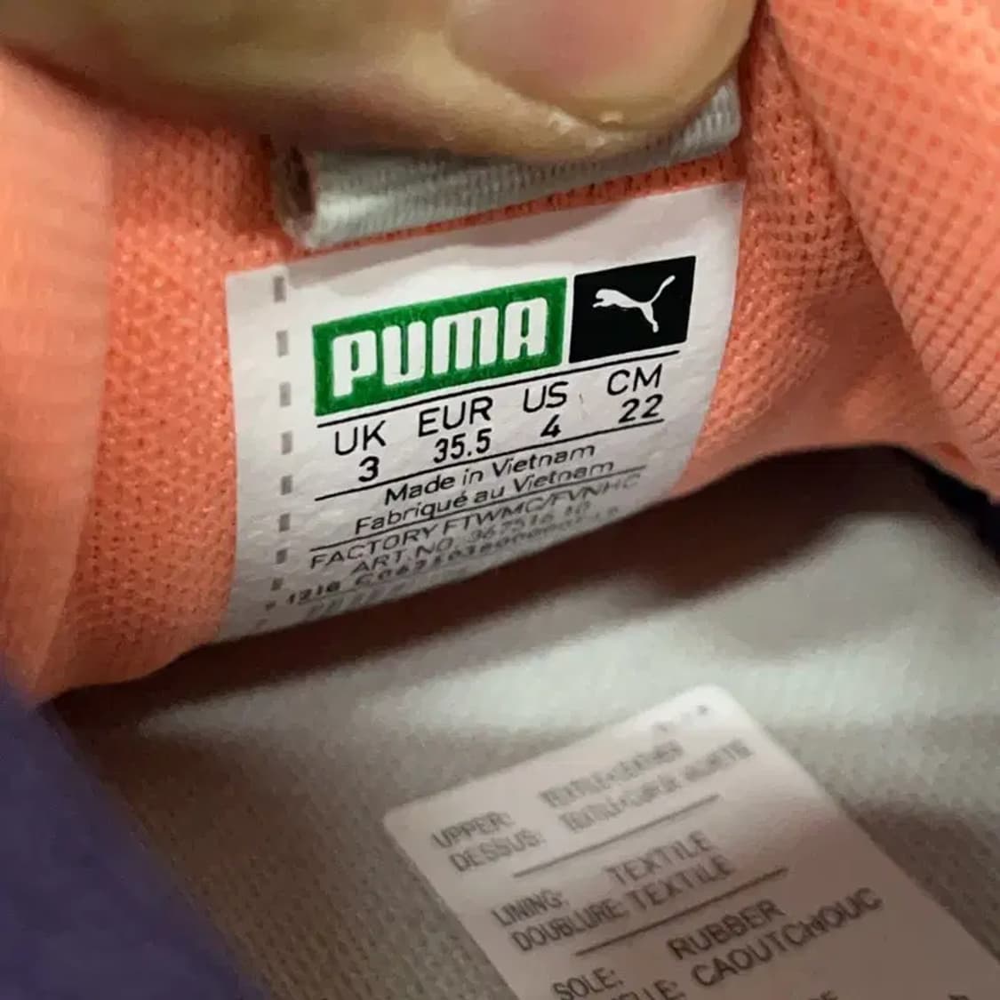 푸마 썬더 스펙트라 스니커즈 운동화 220 E01663 상품이미지5