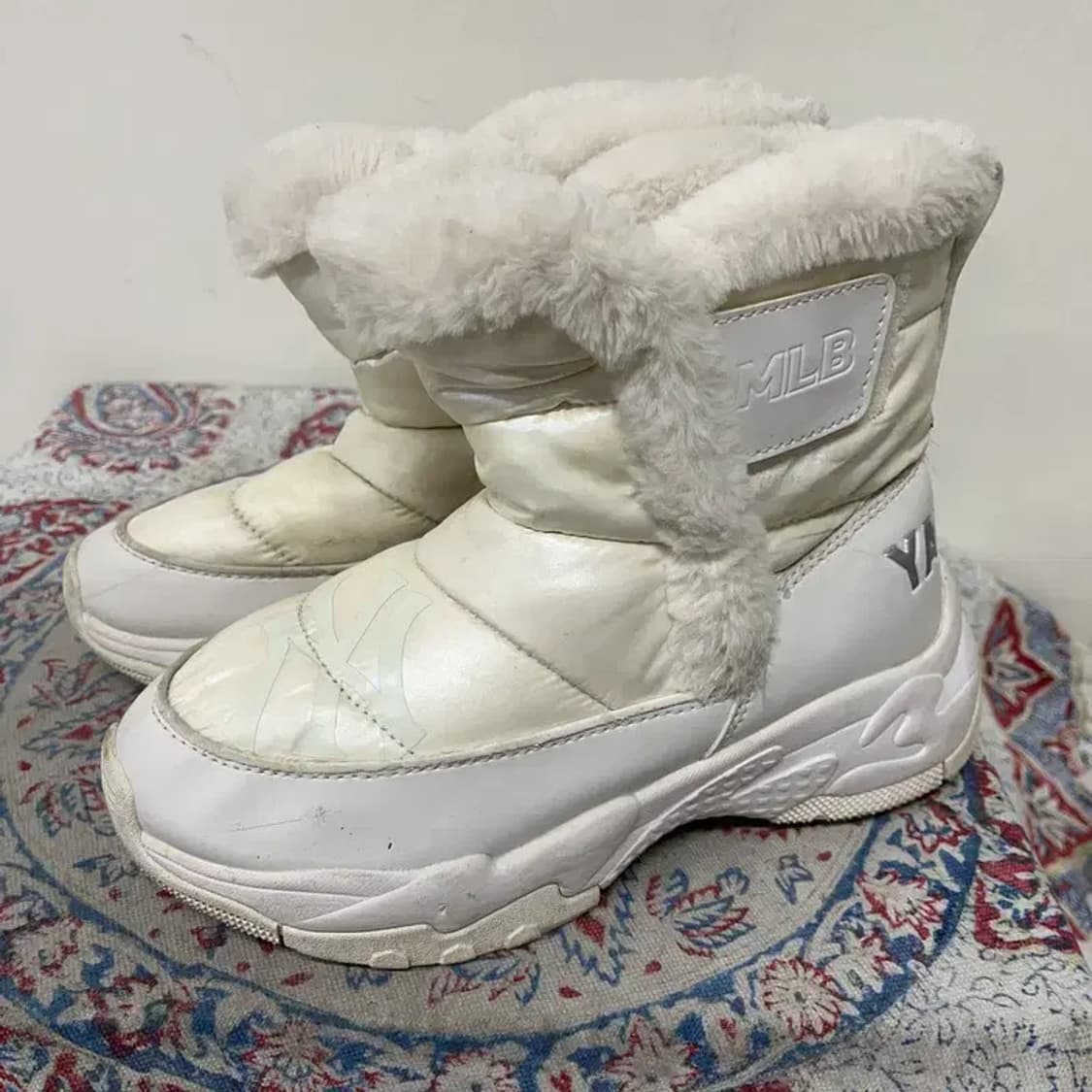 MLB 러너 롱부츠 뉴욕양키스 털신발 겨울신발 230 E01671 상품이미지1