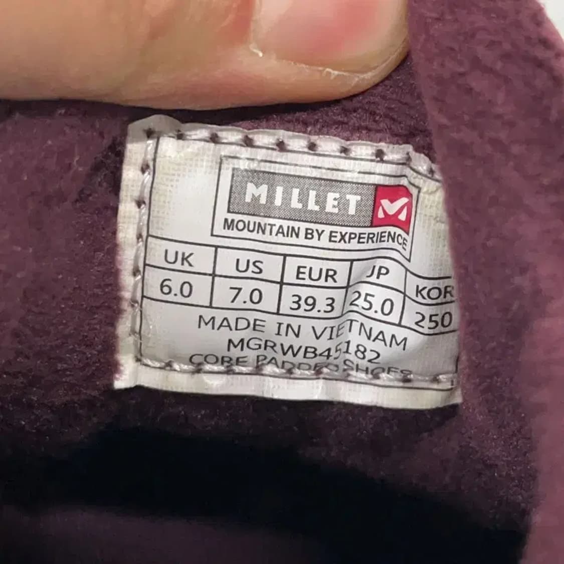 밀레 아웃도어 겨울신발 털신발 패딩신발 슬립온 250 E01679 상품이미지5