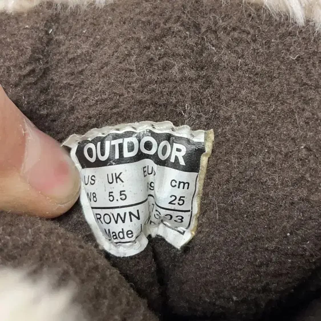 아웃도어 프로덕트 유콘 퍼 트리밍 패딩부츠 털신발 250 E01692 상품이미지5