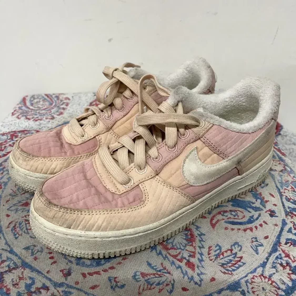 나이키 에어포스1 로우 LXXX 퀄트 털신발 겨울신발 230 E01689 상품이미지1