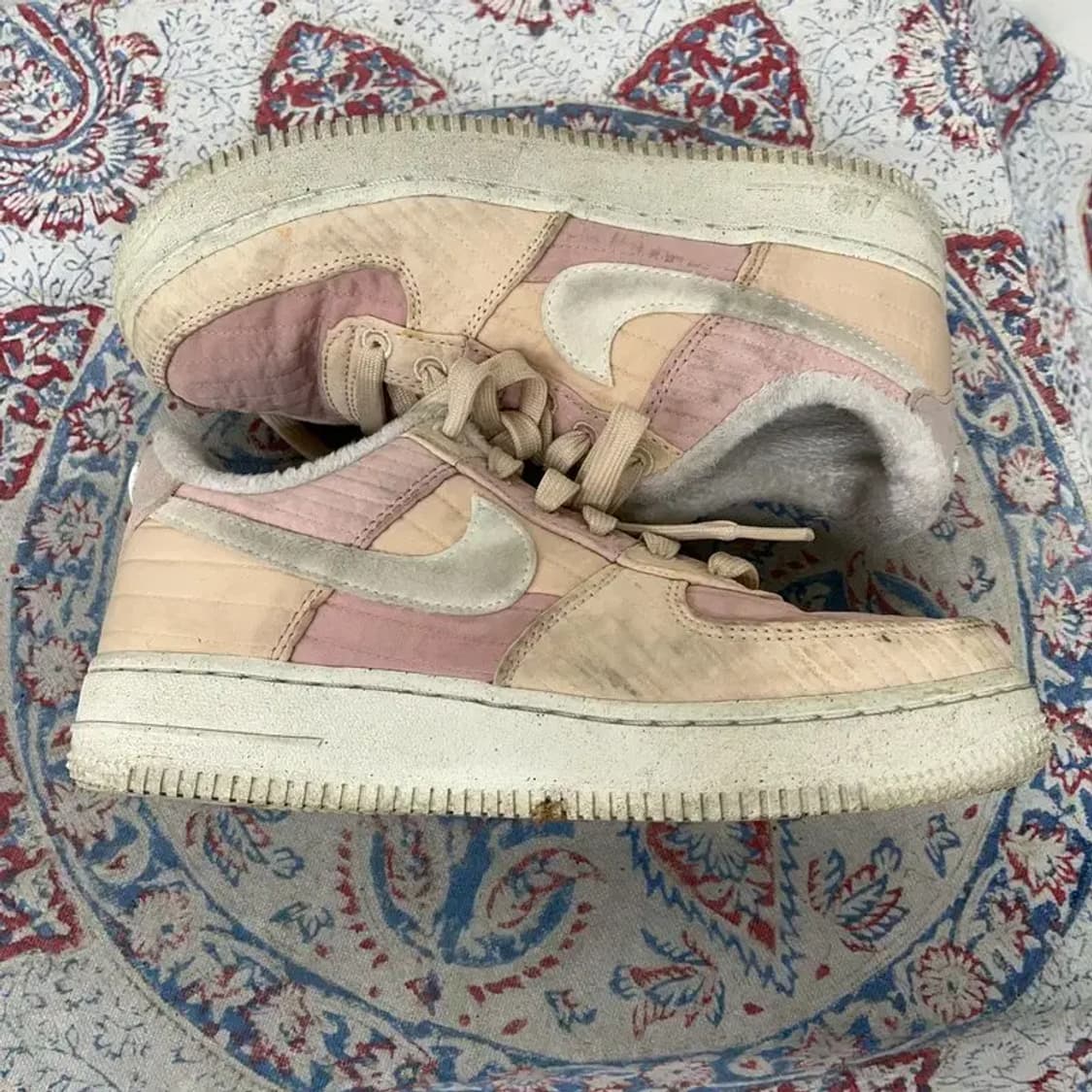 나이키 에어포스1 로우 LXXX 퀄트 털신발 겨울신발 230 E01689 상품이미지3