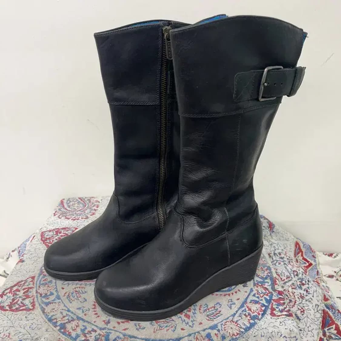 크록스 여자 롱부츠 가죽부츠 W5.5 E01694 상품이미지1