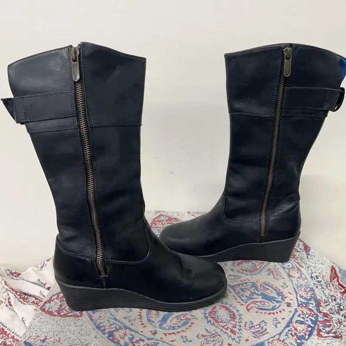 크록스 여자 롱부츠 가죽부츠 W5.5 E01694 상품이미지3