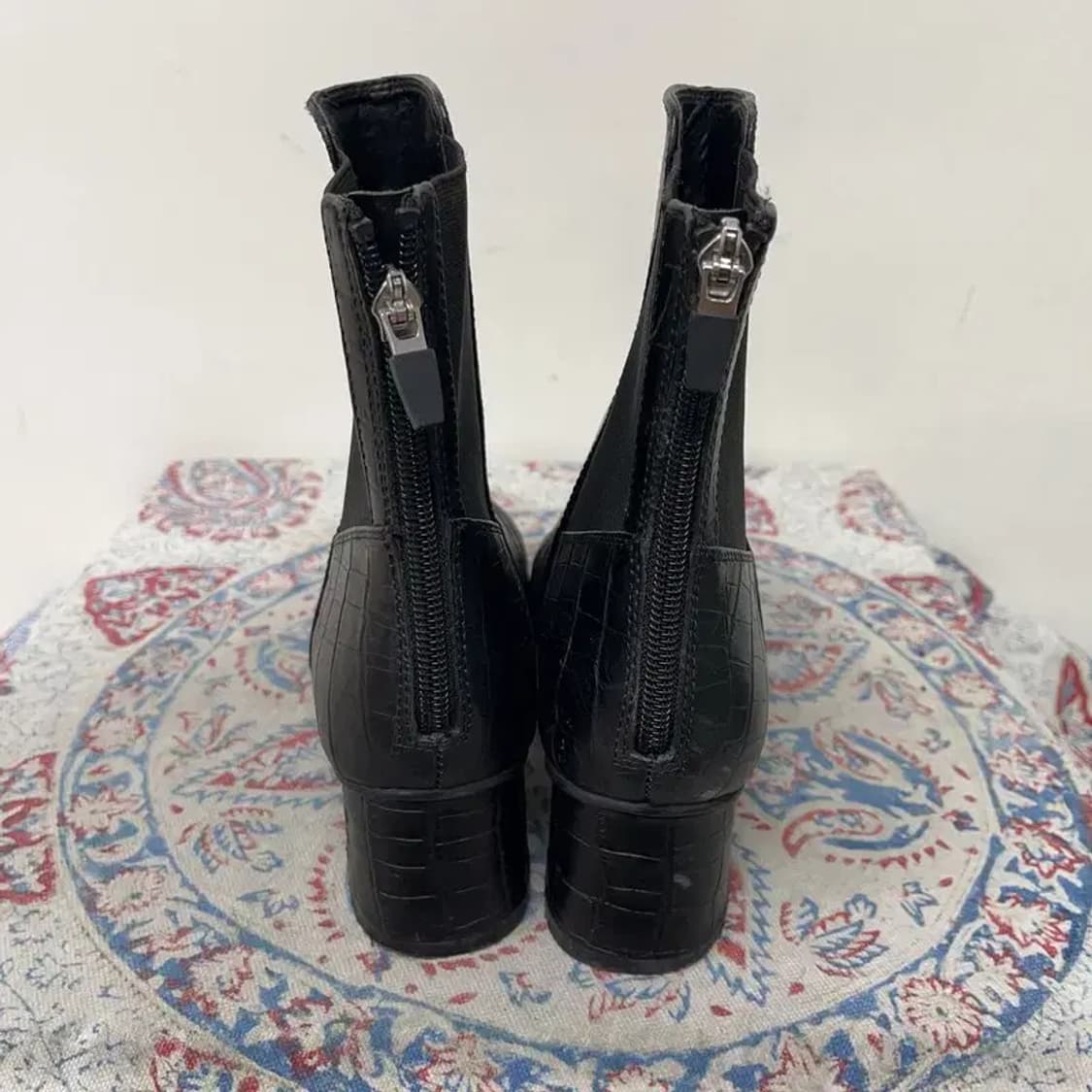 푸셀라 악어 레더 앵클부츠 털구두 250 E01705 상품이미지2