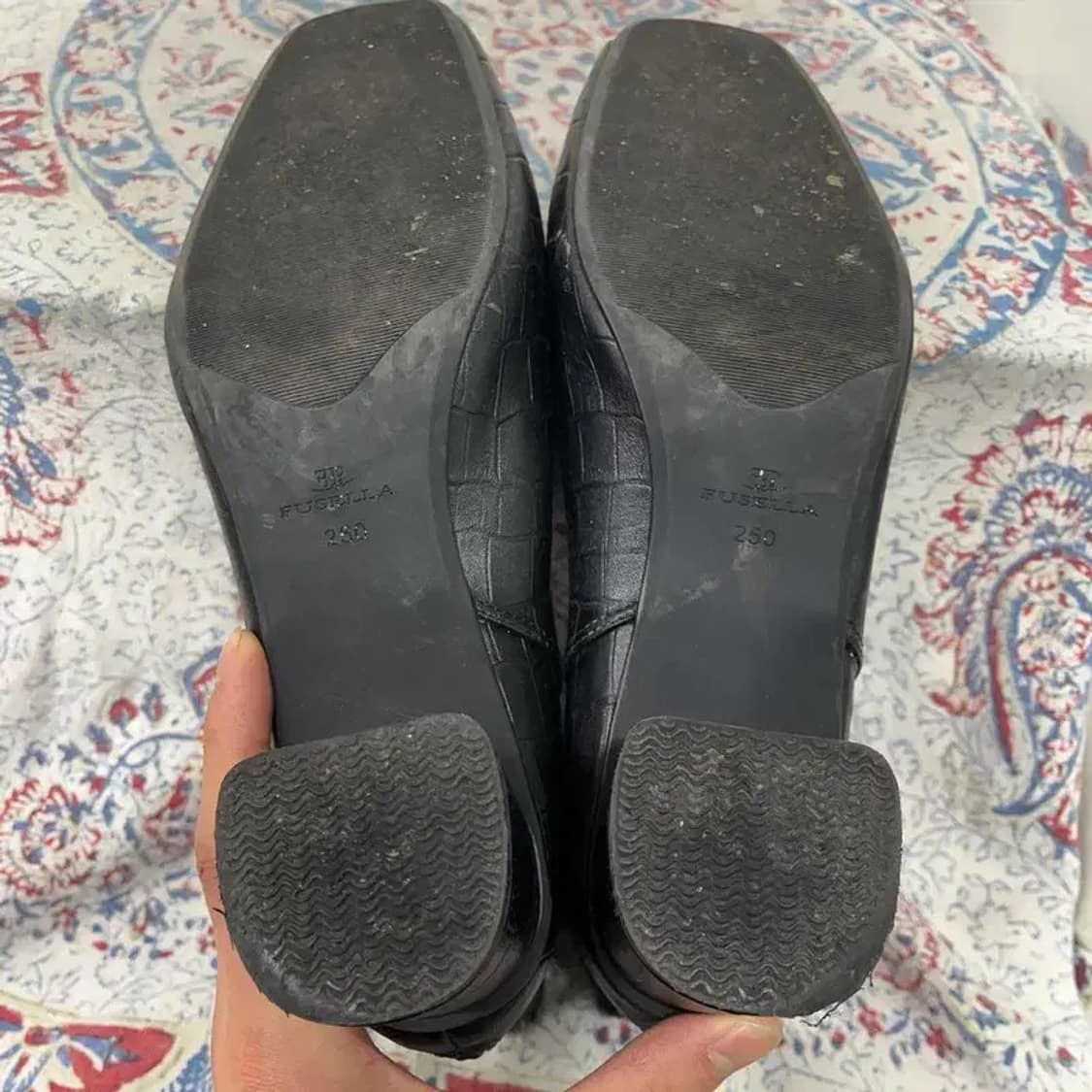 푸셀라 악어 레더 앵클부츠 털구두 250 E01705 상품이미지4