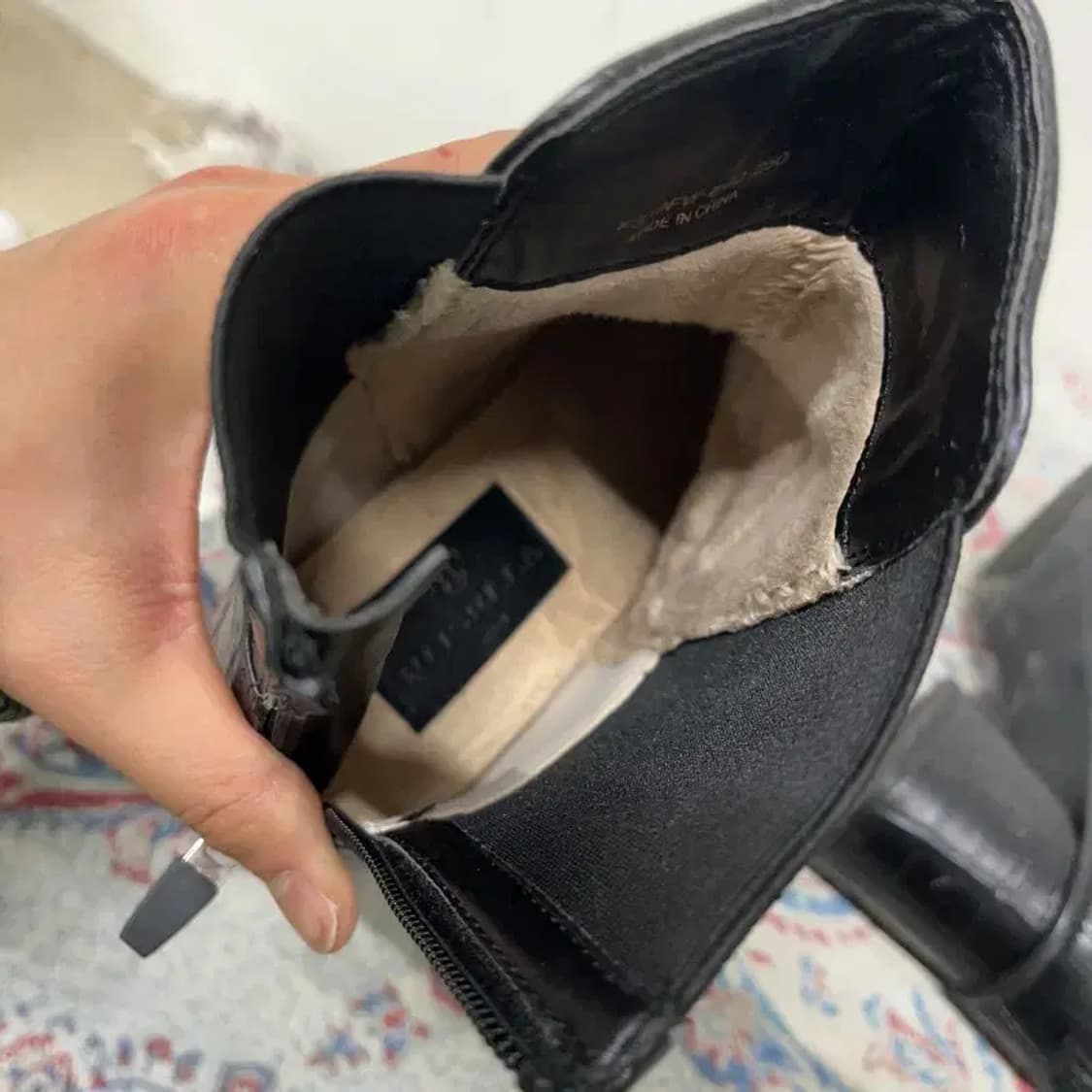 푸셀라 악어 레더 앵클부츠 털구두 250 E01705 상품이미지5