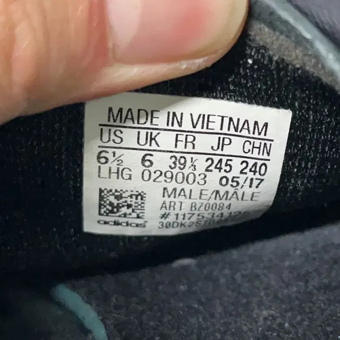 아디다스 캠퍼스 블랙 스니커즈 신발 245 E01732 상품이미지5