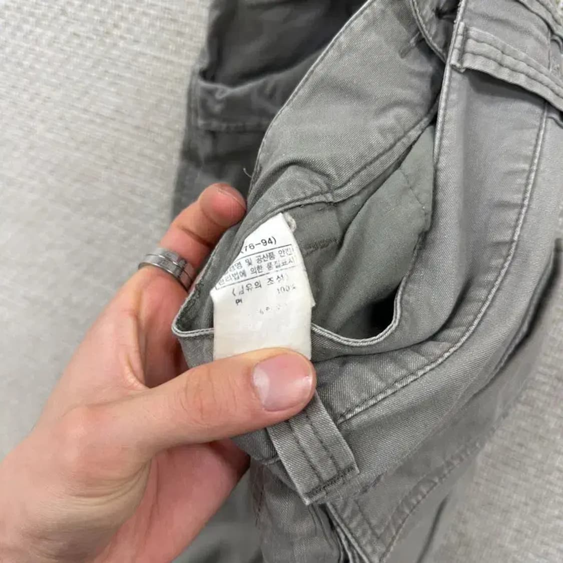 빈티지 카고 그레이 Y2K 반바지 32인치 D04765 상품이미지4