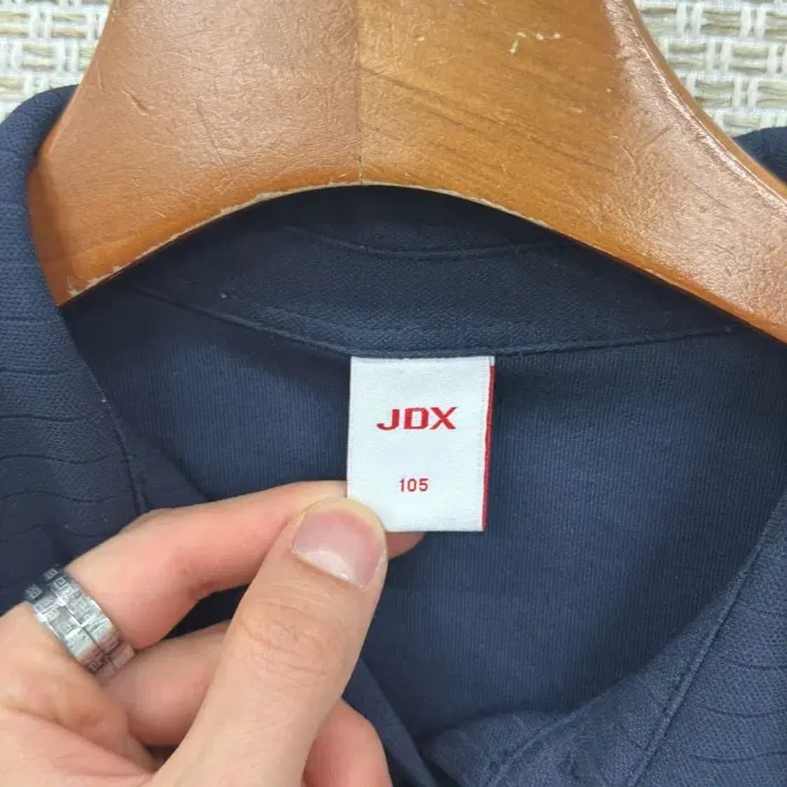 JDX 골프 네이비 기능성 여자 긴팔카라티 105 D05464 상품이미지3