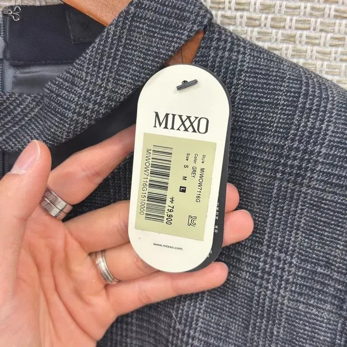 미쏘 하객룩 앞트임 원피스 95 D05501 상품이미지3
