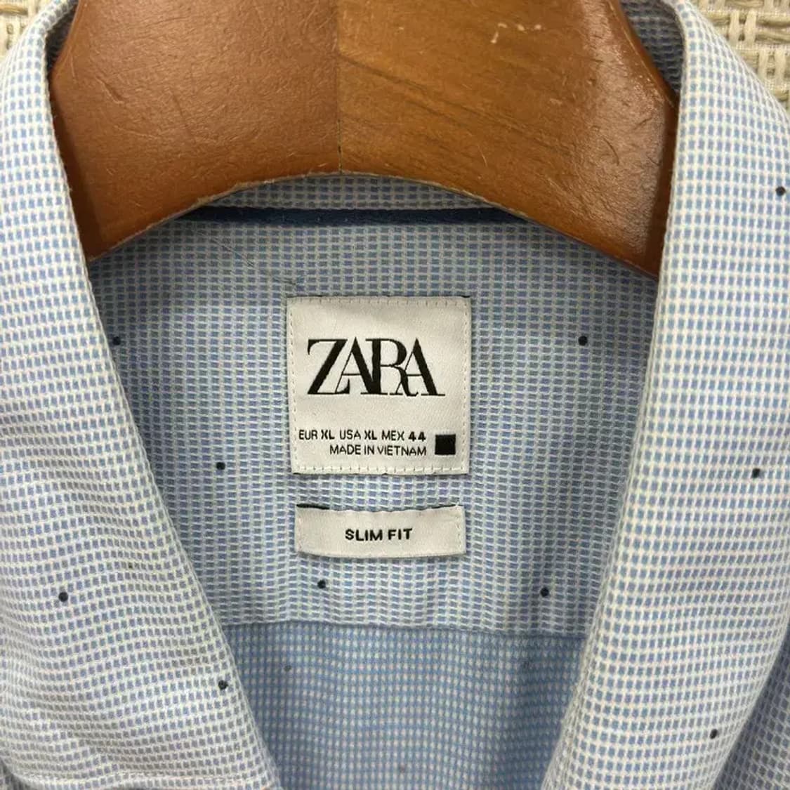 자라 ZARA 도트 캐주얼 남자 셔츠 105 D06377 상품이미지3