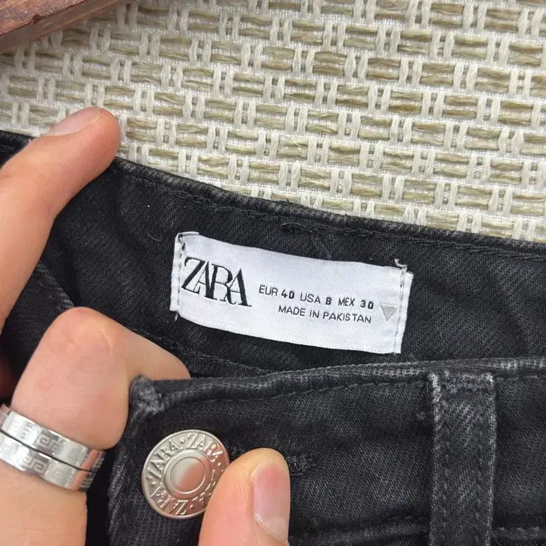 자라 ZARA 남자 캐주얼 블랙진 29인치 D06509 상품이미지3