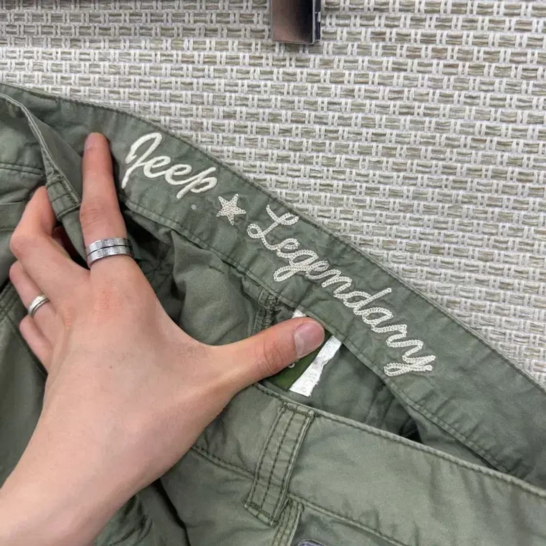 지프 JEEP 빈티지 패치 조거 카고팬츠 30인치 D06688 상품이미지3