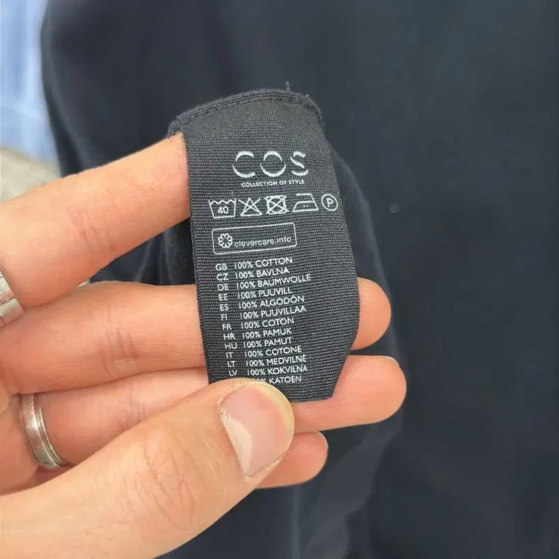 코스 COS 소매포인트 캐주얼 반팔티 90 D06676 상품이미지4