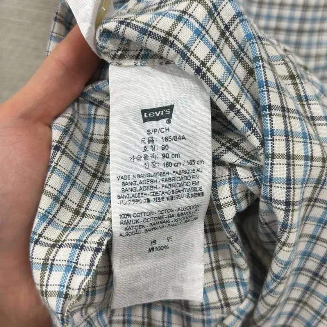 리바이스 빈티지 투포켓 체크 긴팔 셔츠 90 D06748 상품이미지4