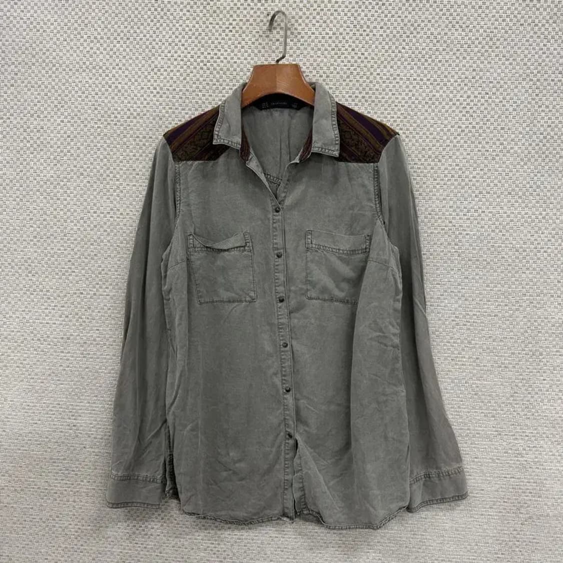 자라 ZARA TRAFALUC 캐주얼 남성 긴팔 셔츠 95 D06753 상품이미지1