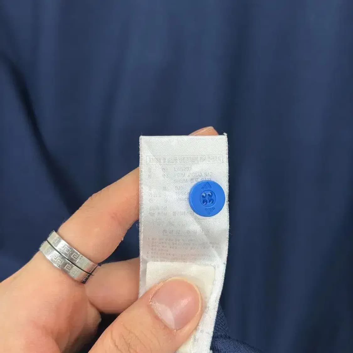 아디다스 등산 아웃도어 기능성 네이비 반팔카라티 105 D06835 상품이미지4
