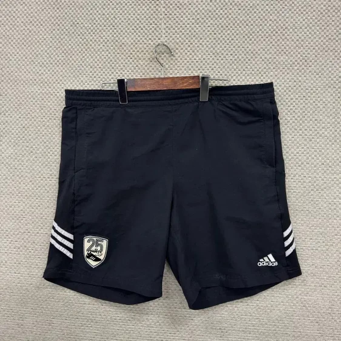 아디다스 블랙 삼선 패치 축구 반바지 105 D06867 상품이미지1