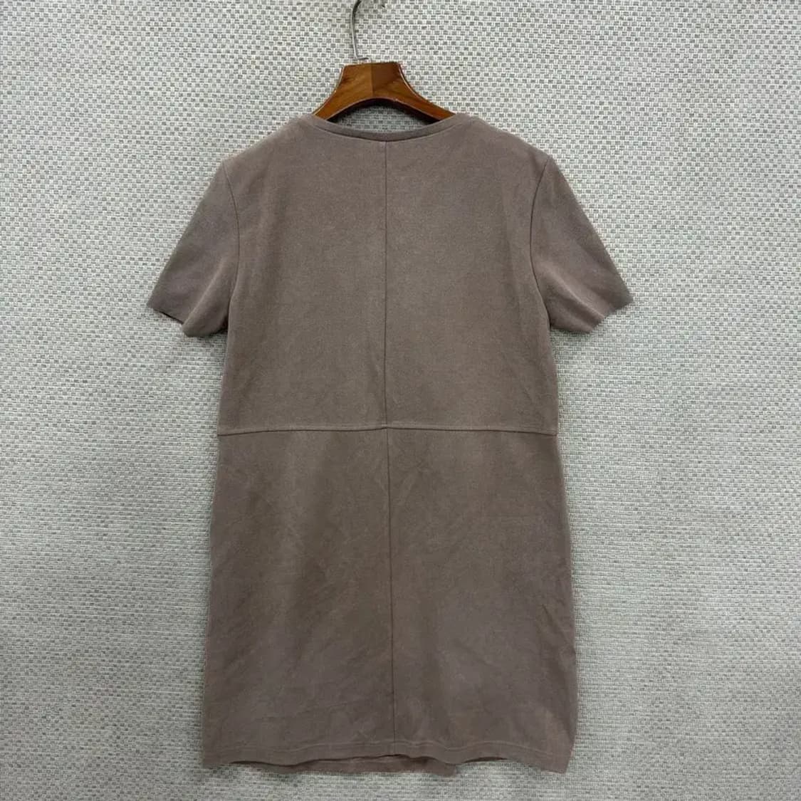 자라 ZARA 스웨이드 반팔 롱 원피스 95 D06944 상품이미지2