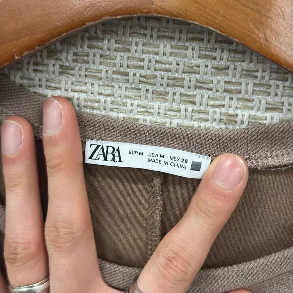 자라 ZARA 스웨이드 반팔 롱 원피스 95 D06944 상품이미지3