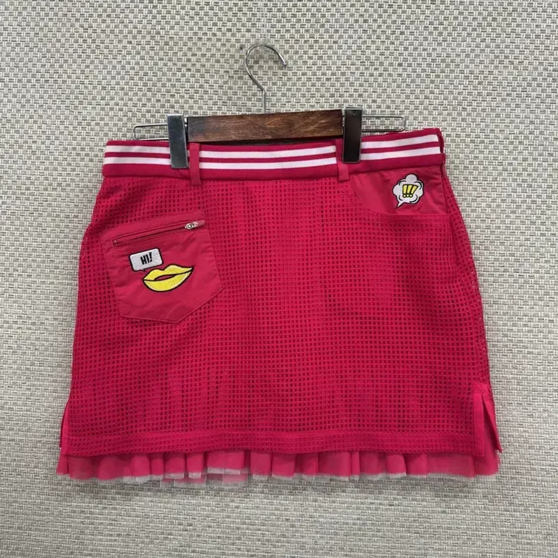 까스텔바작 골프 패치 매쉬 미니스커트 73 D06957 상품이미지1